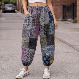 Patchwork Multicolor Woman’s Pants